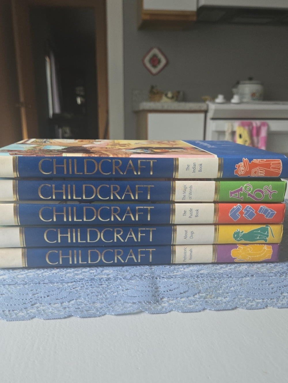 Blue Hardcover Learning Book Set for Kids